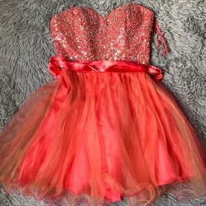 strapless party dress sequin beautiful color